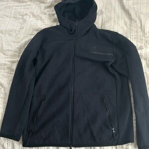 Black Adidas zip up jacket